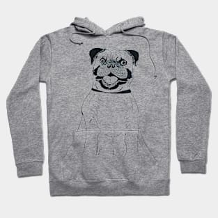 Portrait Pug Hoodie